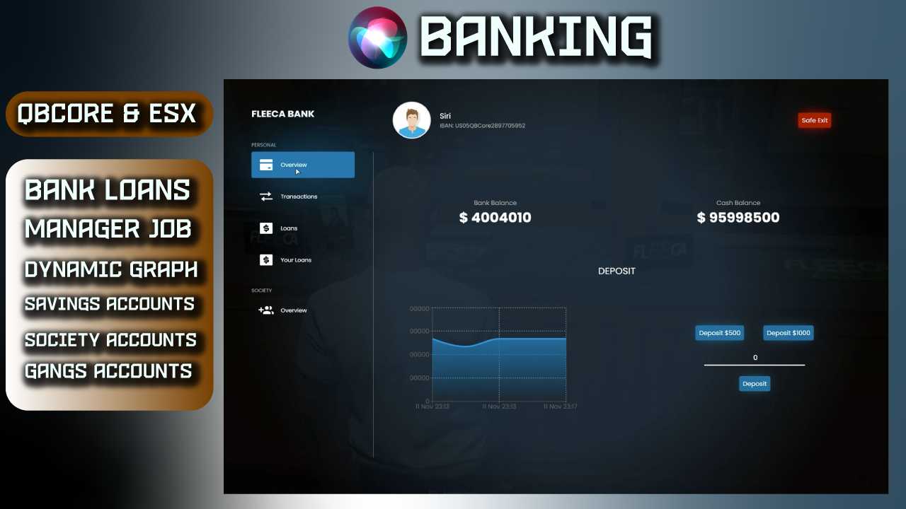 esx banking script - Tebex Store